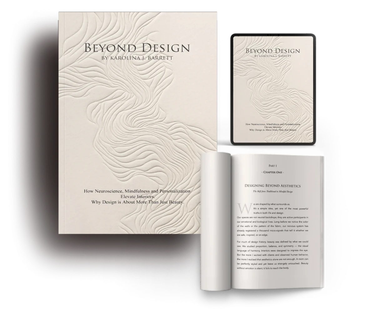 mockup for book beyond design by karolina barrett