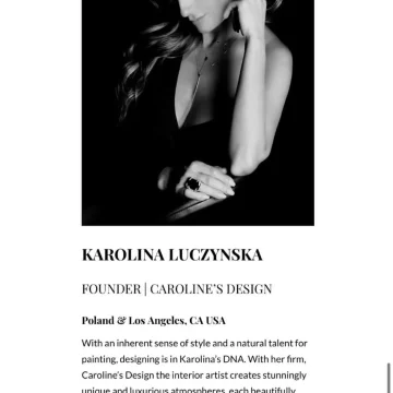 Article & images about Karolina Barrett