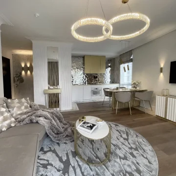 interior design apartment rental sopot, poland