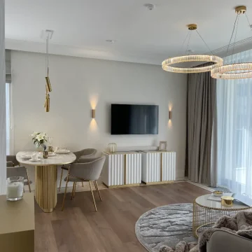 interior design apartment rental sopot, poland