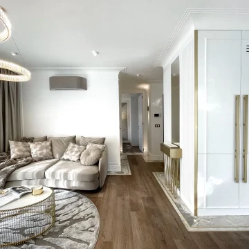 interior design apartment rental sopot, poland