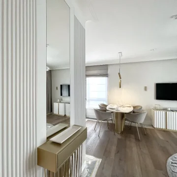 interior design apartment rental sopot, poland