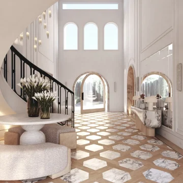 interior design glendora foyer 3