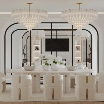 interior design orange blossom dining room 2