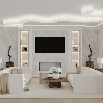 interior design orange blossom living room 1